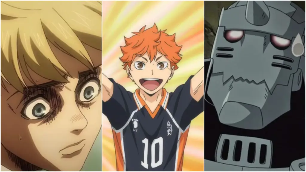 Menonton Anime Bersama Teman Gambar karakter anime yang sedang menonton televisi bersama-sama