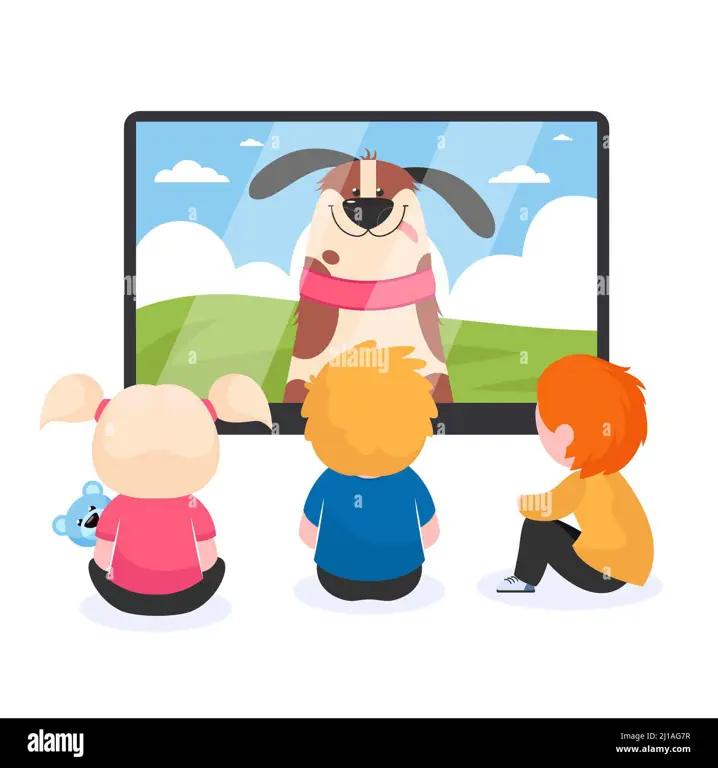 Momen Bahagia Menonton Film Kartun Bersama Anak-anak menonton film kartun dengan gembira